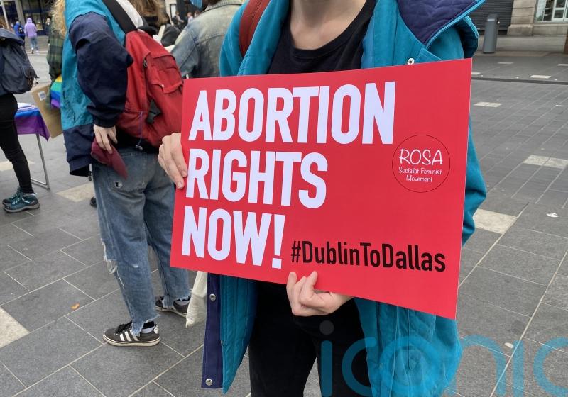 Protest over Roe v Wade ruling held at US embassy in Dublin