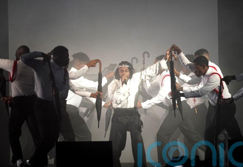 Kendrick Lamar kicks off debut Glastonbury set as he brings festival to a close