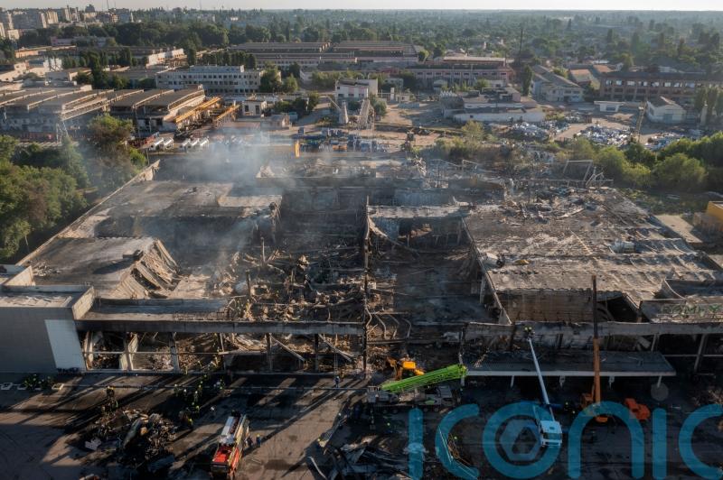 Rescuers search rubble of Ukraine shopping centre after Russian missile strike
