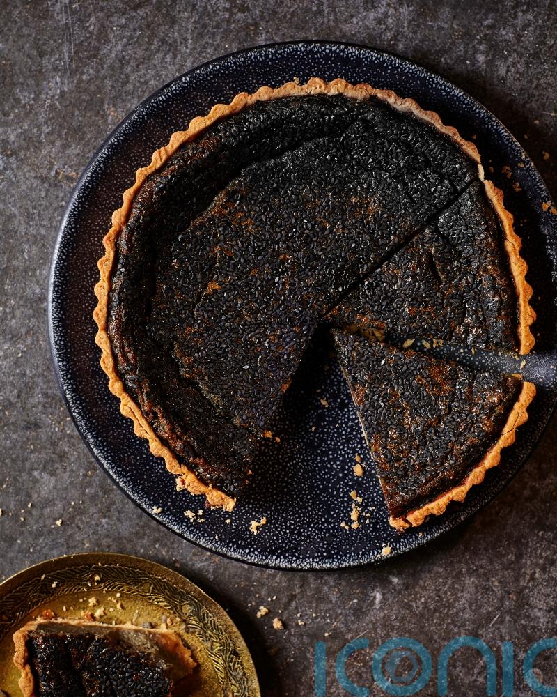 Chetna Makan’s black tahini and honey tart recipe