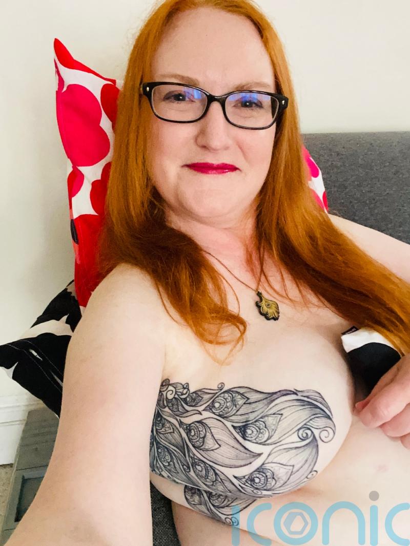 Cancer survivor is “empowered” by peacock feather tattoo on her reconstructed right breast removed after disease detected in her milk ducts
