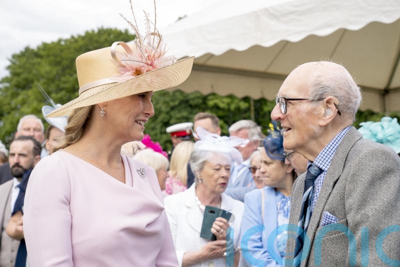 Hospice volunteer aged 100 meets the royals at garden party