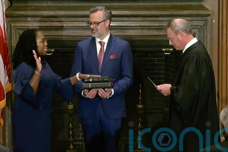 Ketanji Brown Jackson sworn in to become first black woman on US Supreme Court