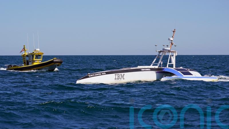 Autonomous Mayflower ship completes journey as it reaches Plymouth Rock