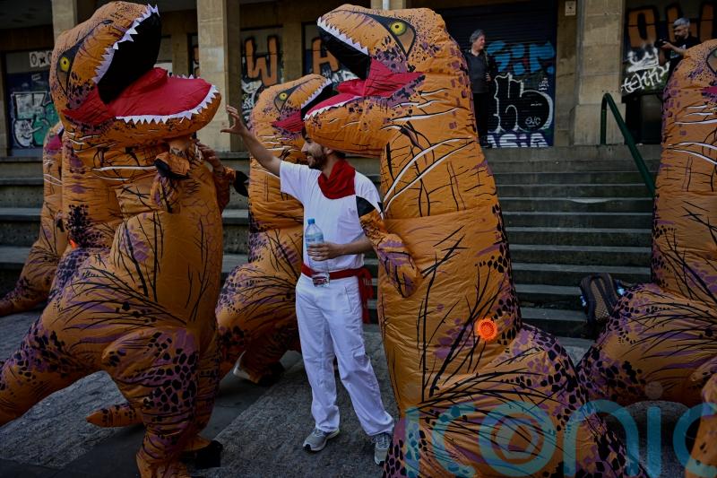 Activists protest over Spain’s San Fermin bull run festival