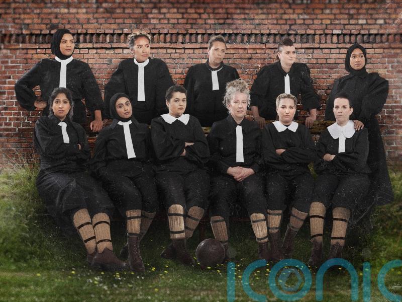 Chelcee Grimes and community players mark Euros by recreating 1895 team photo
