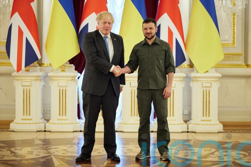 Boris Johnson says UK will support Ukraine’s fight ‘for as long as it takes’