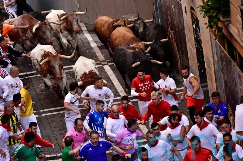 No serious injuries on fourth bull run in Pamplona