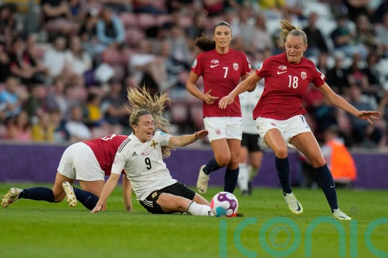 Simone Magill in action for Northern Ireland in 2022