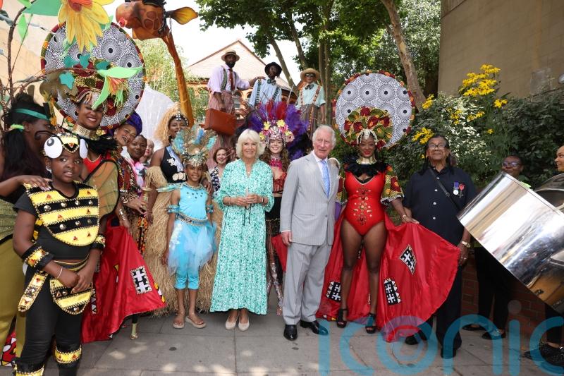 Charles ‘not much cop at’ playing steel pan in pre-Notting Hill Carnival visit