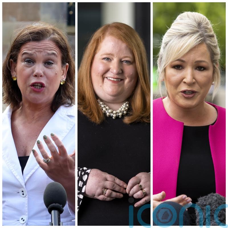 Police investigate effigies of Sinn Fein and Alliance leaders on bonfire