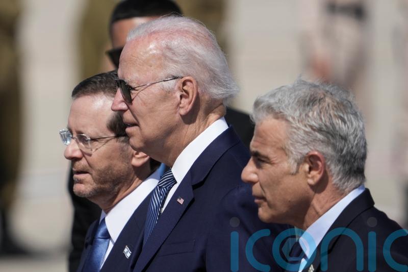 Joe Biden arrives in Israel at start of Middle East trip