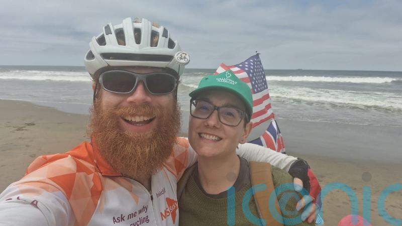 Cyclist ‘overwhelmed with kindness’ after 4,000-mile charity ride across America