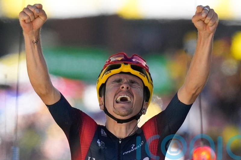 Tom Pidcock becomes youngest ever winner on Alpe d’Huez