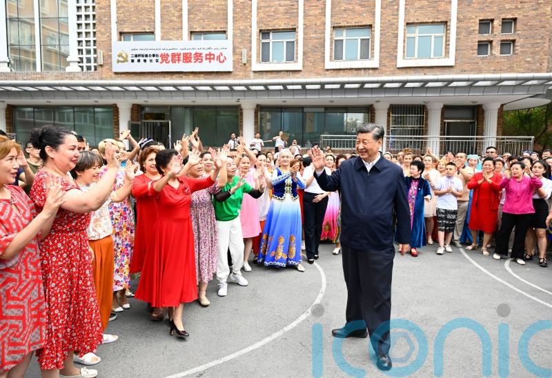 China leader visits Xinjiang amid human rights concerns