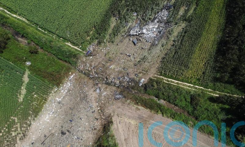 Army experts comb cargo plane crash site in Greece as eight confirmed dead