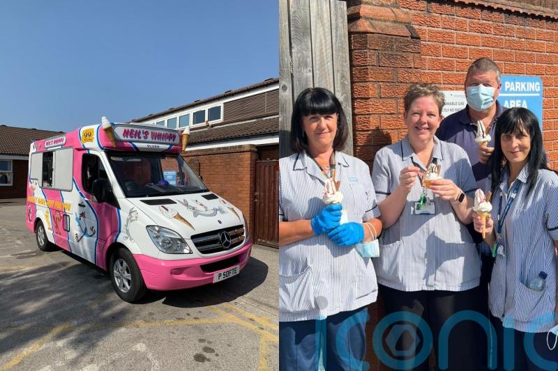 ‘Totally unexpected’ free ice cream lifts NHS staff amid soaring temperatures