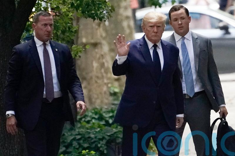 Donald Trump attends funeral of his first wife Ivana