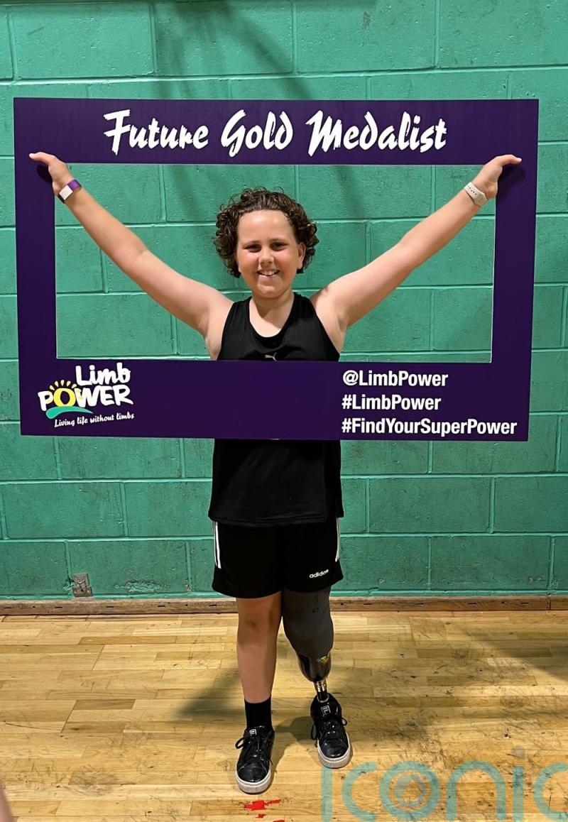 Plucky 11-year-old aims for Paralympic glory as a swimmer just 15 months after her left leg was amputated below the knee because of cancer