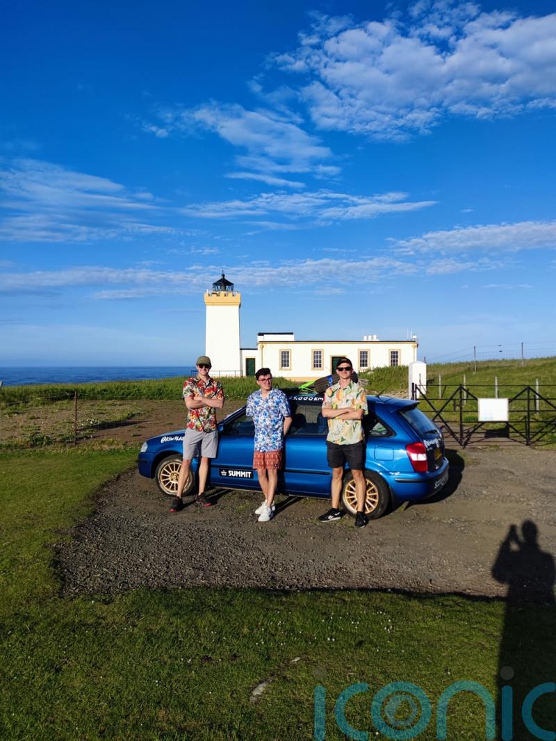 Three best mates embark on a “slightly stupid” adventure – driving 9,000 miles from Scotland to India in an old Mazda car