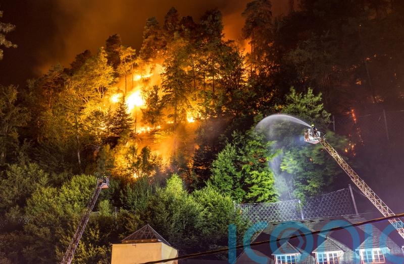 Hundreds of firefighters battle blazes in Germany and Czech Republic