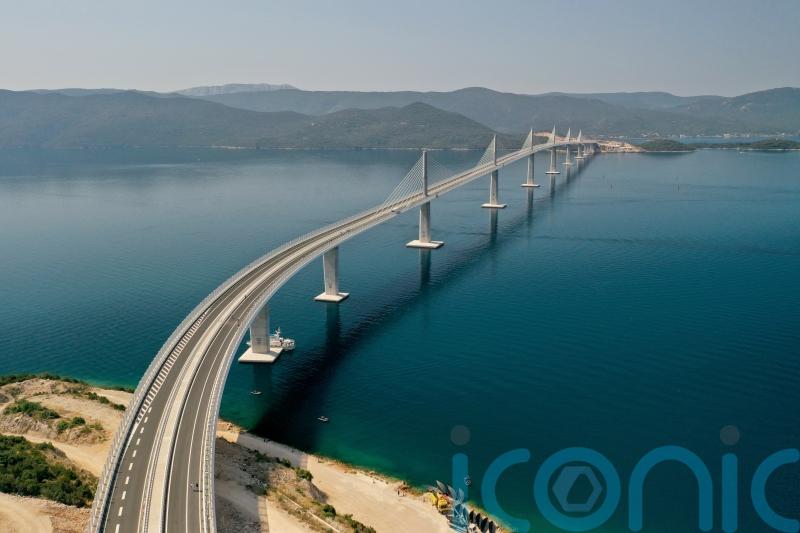 Croatia opens bridge connecting two parts of country’s Adriatic Sea coastline