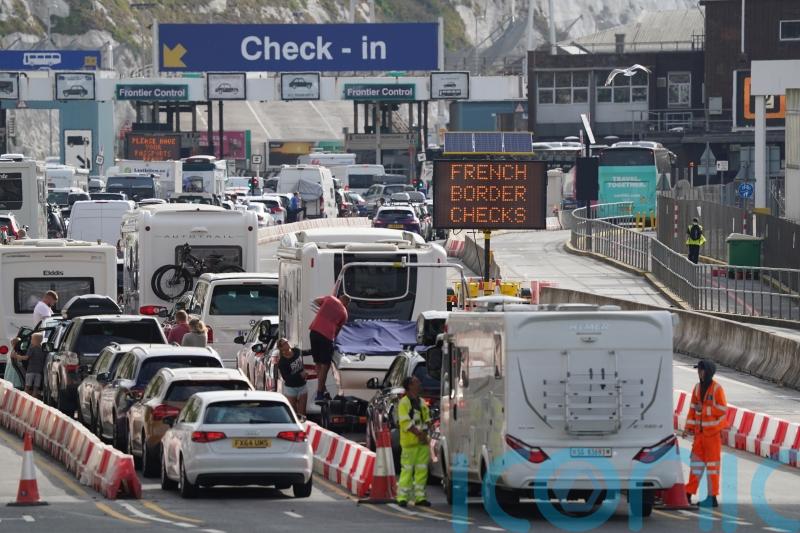 Two-hour queues at Dover ahead of ‘extremely busy’ weekend