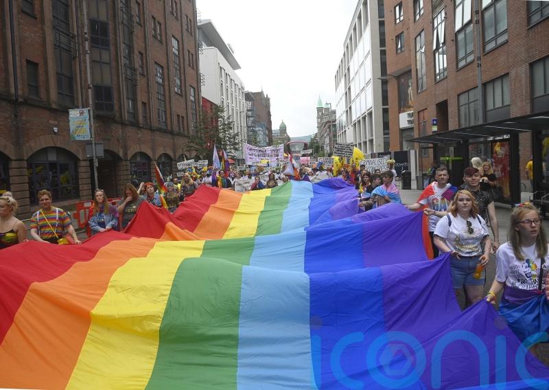 Thousands line streets of Belfast as Pride parade returns