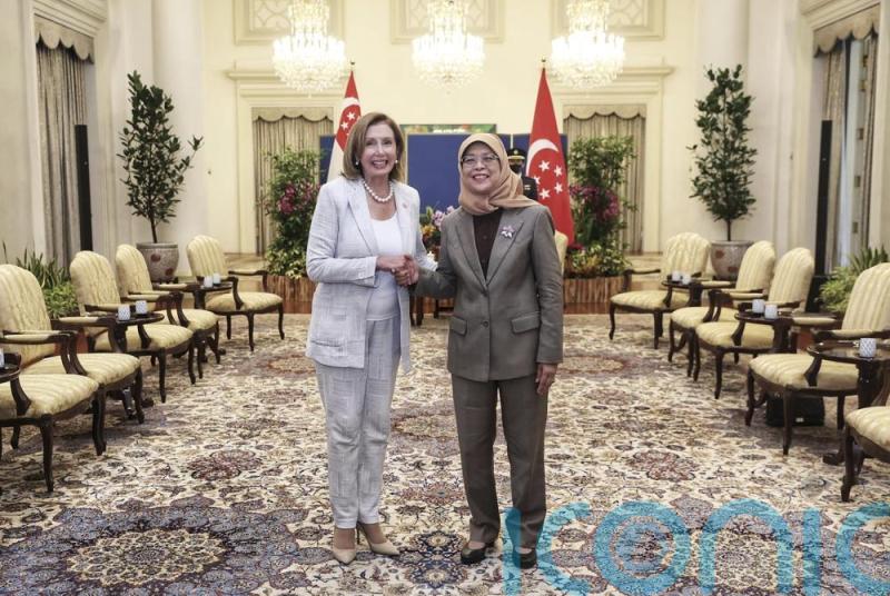 US Speaker Nancy Pelosi lands in Singapore at start of Asia tour