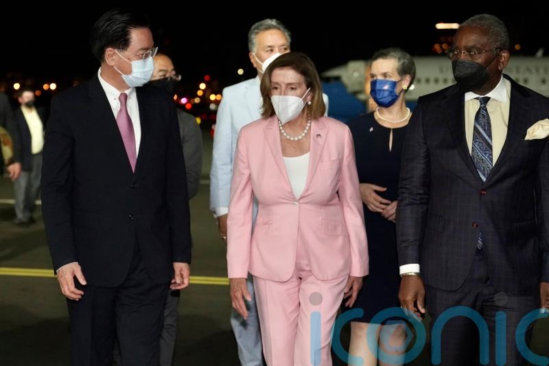 US speaker Nancy Pelosi arrives in Taiwan amid rising tensions with China