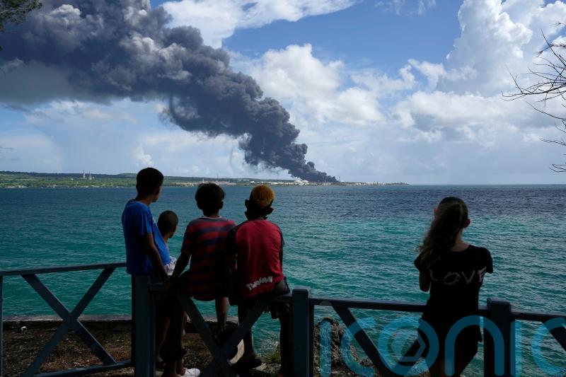 Dozens injured as lightning strike starts fire at Cuban oil storage facility