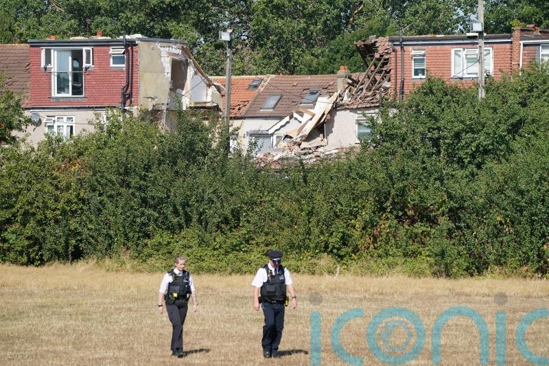 House collapses amid fire and explosion in Croydon