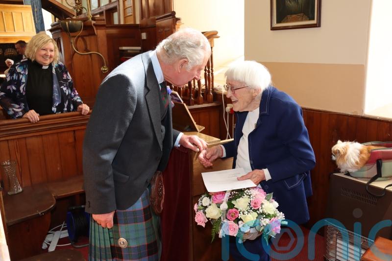 Church organist, 89, honoured in surprise presentation by Prince of Wales