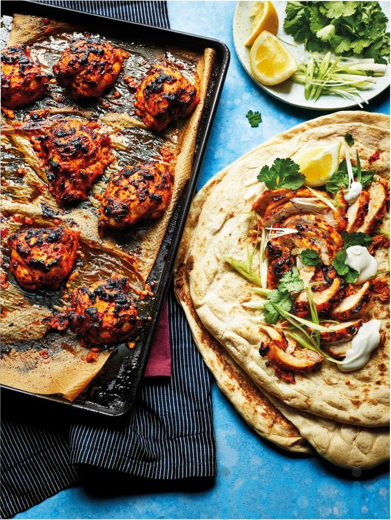 Sabrina Ghayour’s harissa and lemon roasted chicken thighs recipe