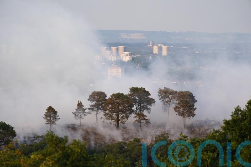 Parts of England and Wales face ‘exceptional’ wildfire risk amid heatwave