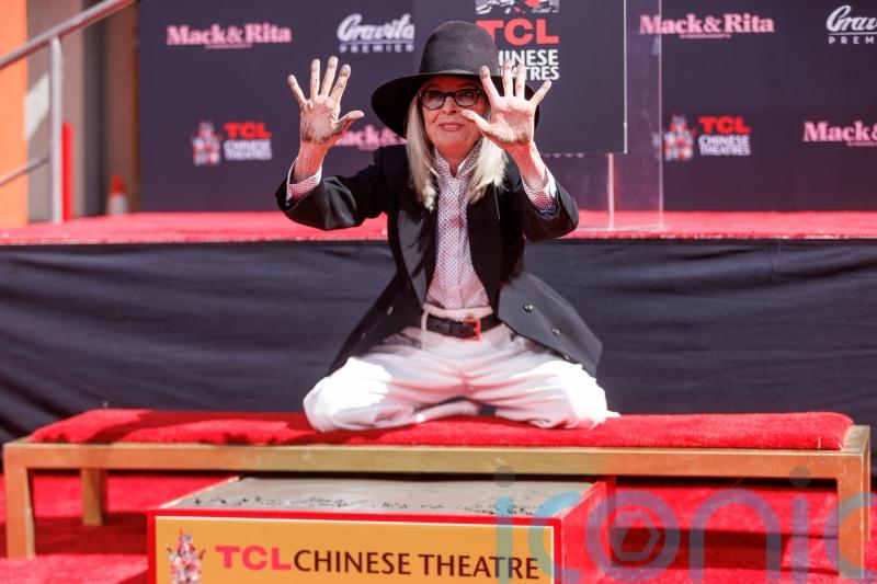 Diane Keaton recalls childhood dreams of Hollywood as she cements her handprints