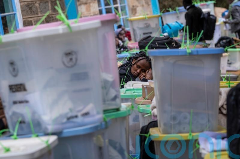 Scuffles at Kenya election count centre after presidential poll