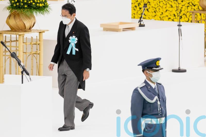 Japanese PM renews no-conflict pledge on anniversary of Second World War defeat