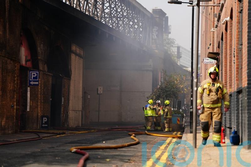 Fire under railway arches near London Bridge ‘severely disrupts’ train services