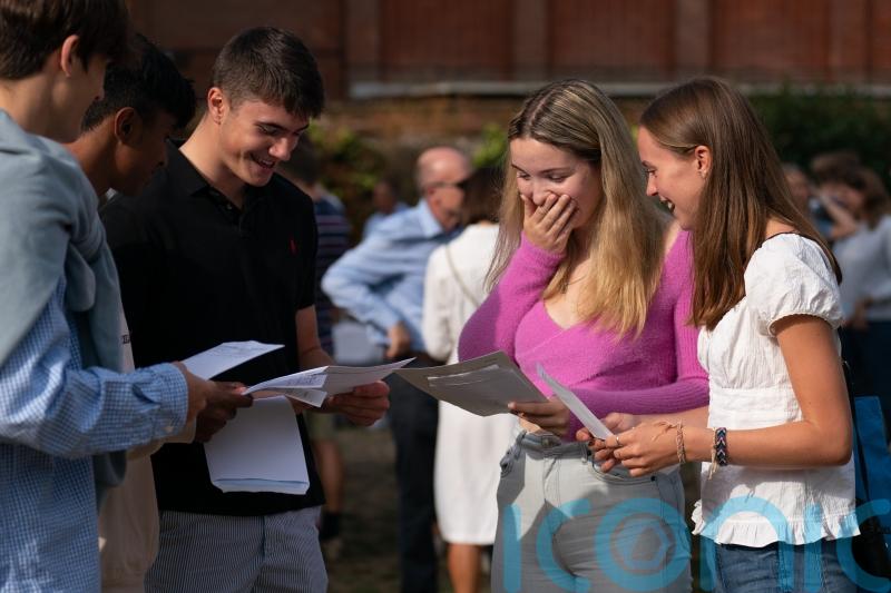 In Pictures: Tears, hugs and smiles on A-level results day