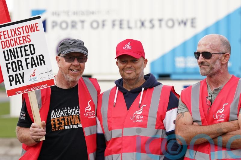 Supply chain ‘will be severely disrupted’ by Felixstowe port strike, union warns