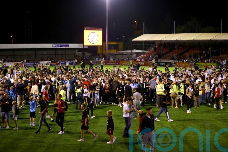 ‘No justification’ for Crawley pitch invasion after Fulham cup upset, says EFL