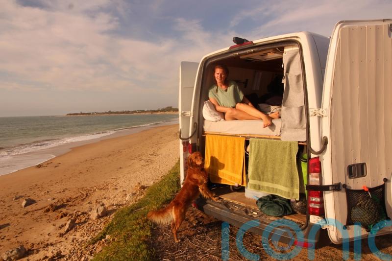 VIDEO: Couple who quit their jobs to become nomads travelling around Europe in a £7,000 van say it’s the best decision they have ever made