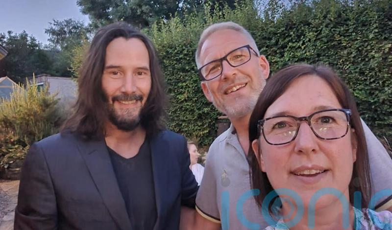‘He has made our year’: Keanu Reeves delights locals at a Northamptonshire pub