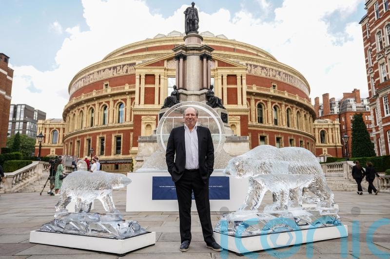 BBC launches Frozen Planet II with melting ice sculptures in London