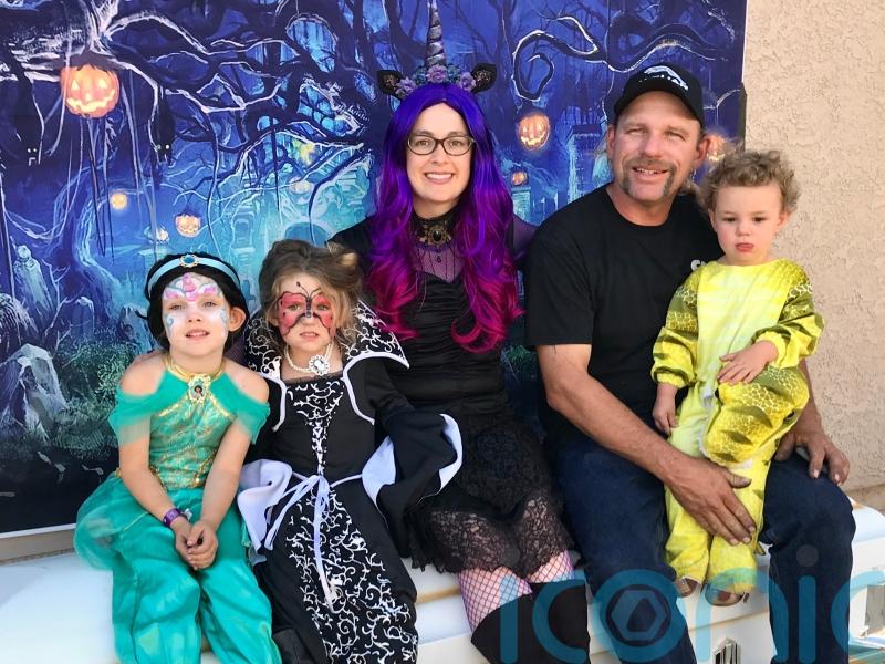 Mum who has been fascinated by death since she was 10 weds a man who races hearses and they’re already planning a terrifying Halloween