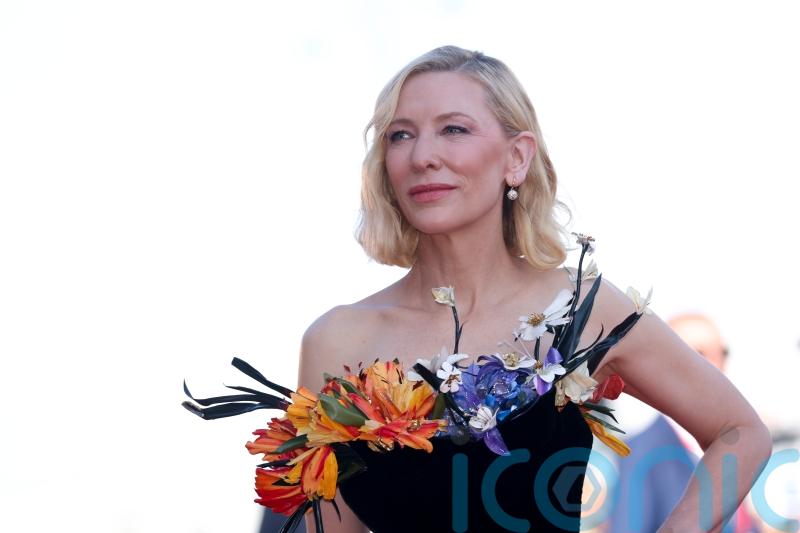 Cate Blanchett dons eye-catching floral outfit for Venice Film Festival day two