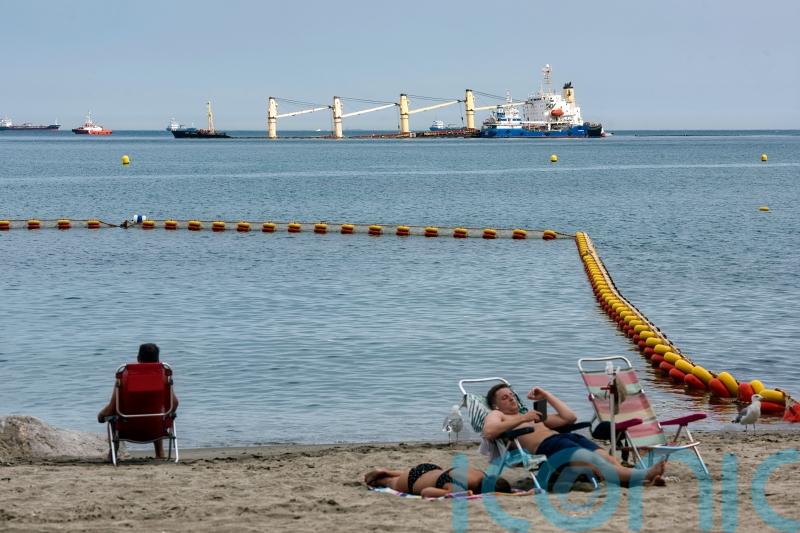 Gibraltar says heavy fuel yet to be removed from cargo ship