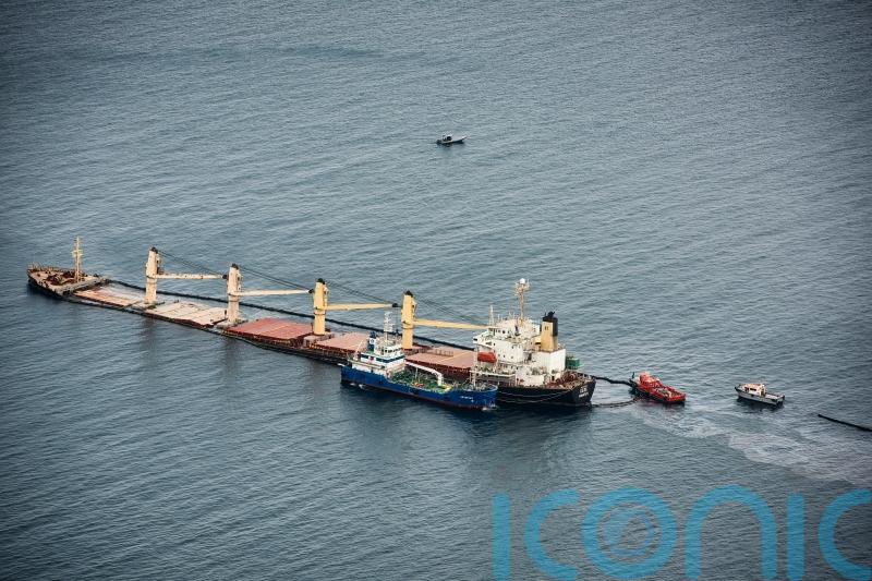 Fuel still leaking from stricken ship, Gibraltar says