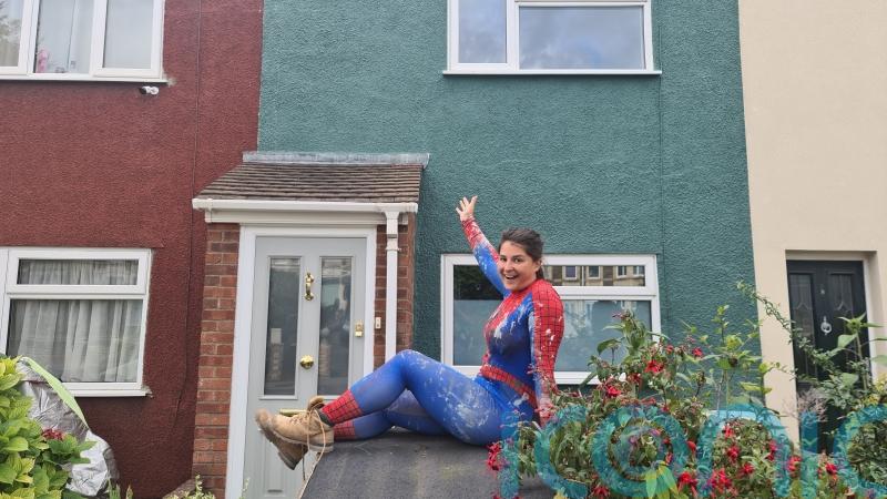 DIY superwoman quits job to share home renovation tips dressed as comic heroes on TikTok full time